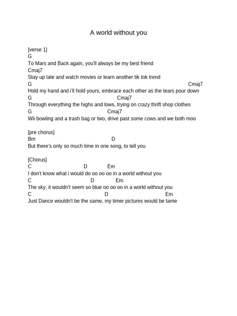 A World Without You PDF