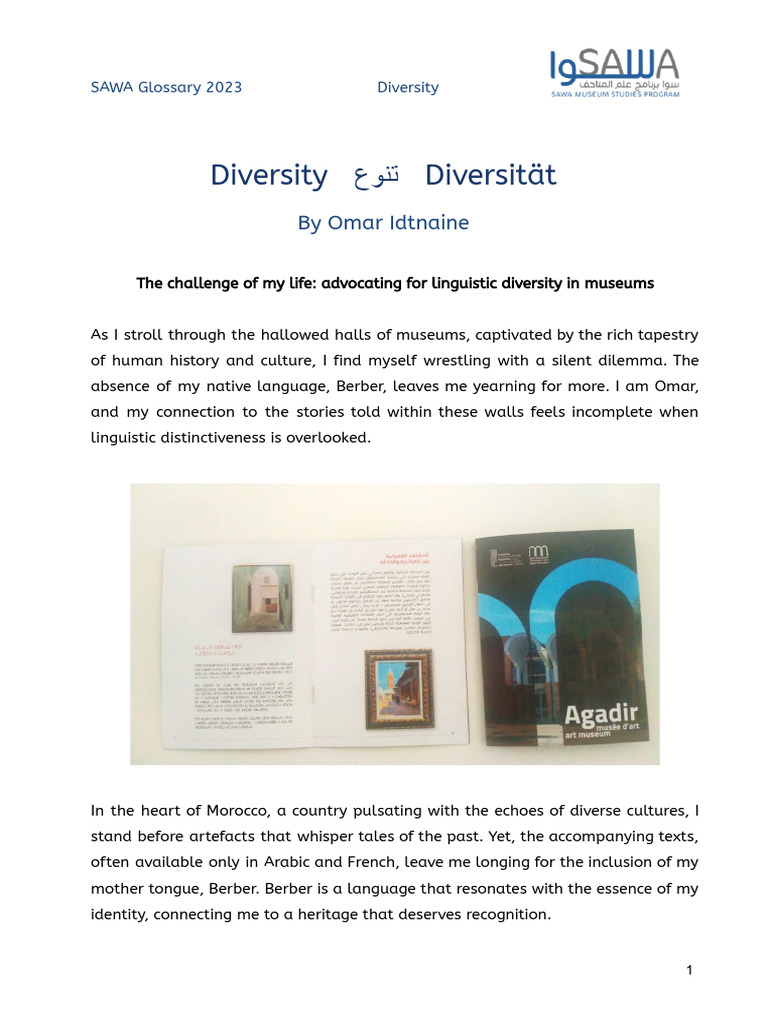 Advocating Linguistic Diversity in Museums | PDF | Human Communication