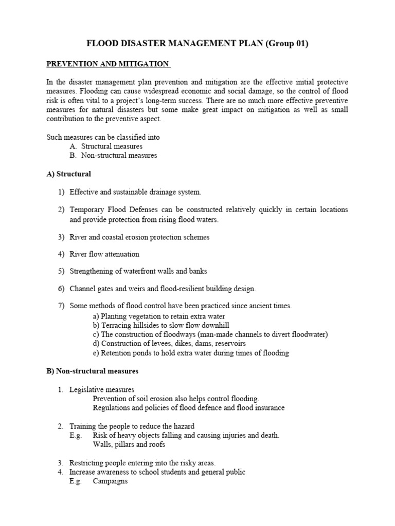Flood Disaster Management Strategies | PDF | Flood | Environmental ...