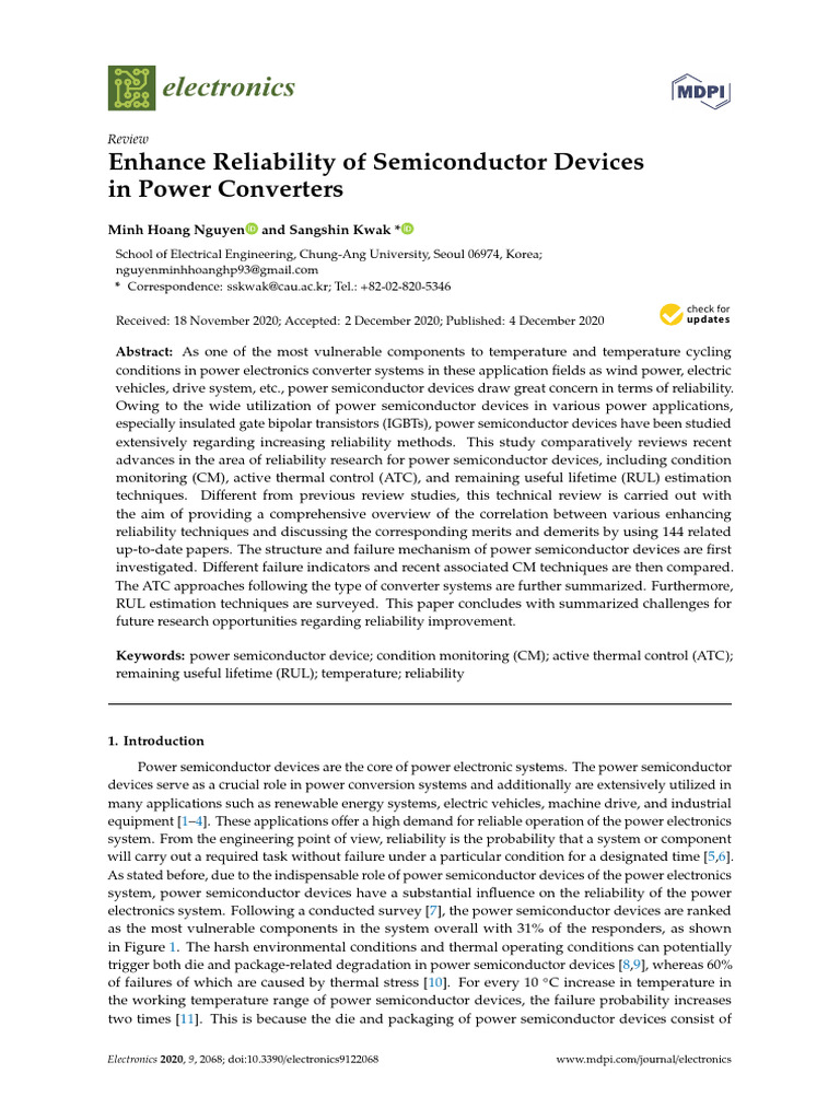 Enhancing Power Semiconductor Reliability | PDF | Field Effect ...