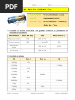 Poids Brut, Net et Tare : Exercices | PDF