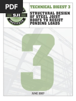 SJI - Ponding Loads,Technical Digestt No 3