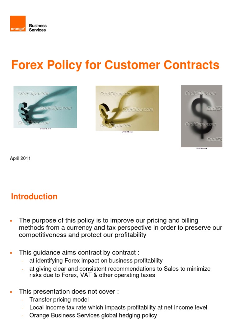 Forex Policy for Customer Contracts | PDF | Foreign Exchange Market ...