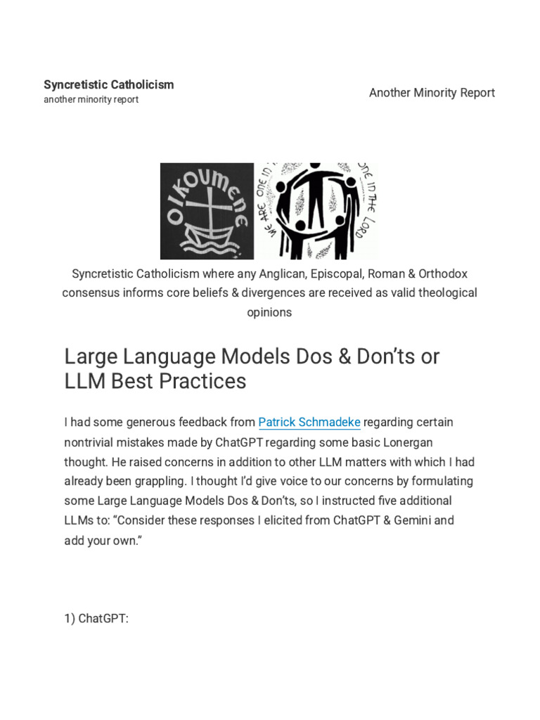 The Perils of Artificial Intelligence & Large Language Models CA | PDF ...