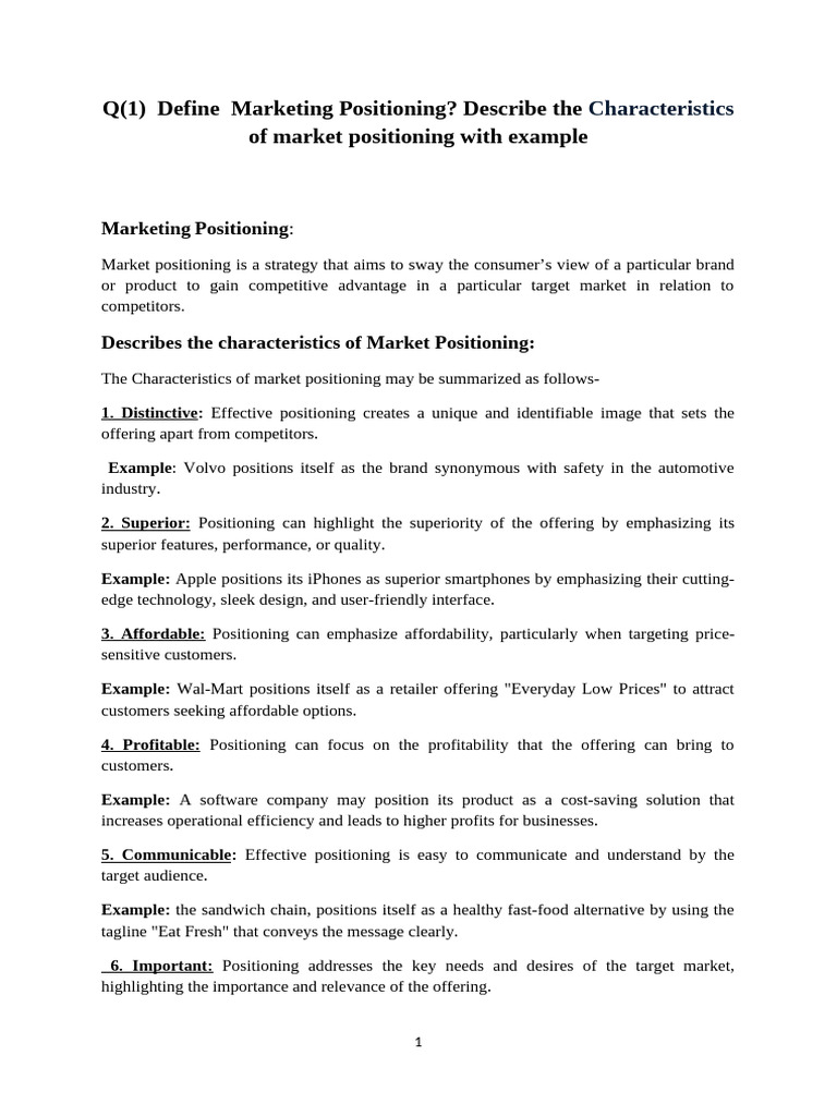 Marketing Positioning and NPD Strategies | PDF | Data Analysis | Marketing
