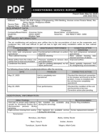 Air Conditioning Maintenance Service Sheet | PDF | Home & Garden