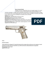 Metalwork's Incorporated MI PP a 1911 Pistol