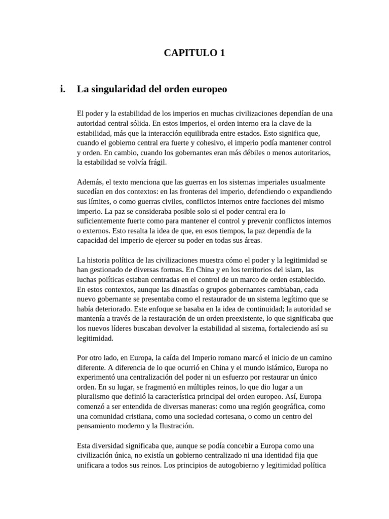 Capitulo 1 | PDF | Santo Imperio Romano | Edades medias