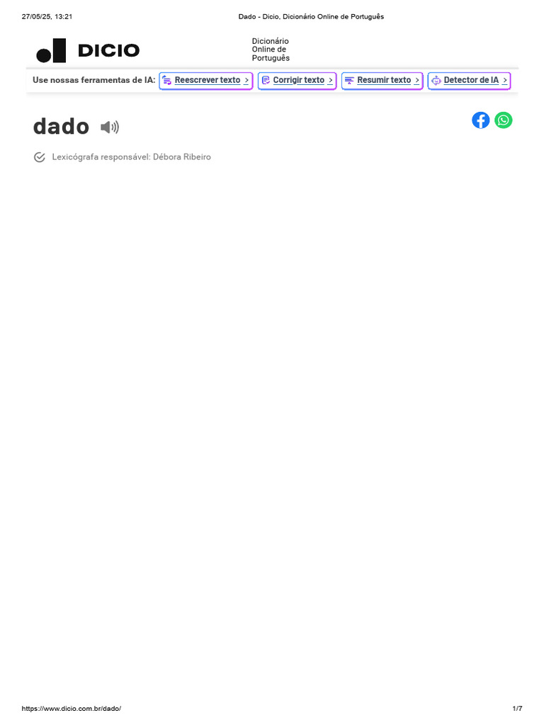 Significado e Uso da Palavra 