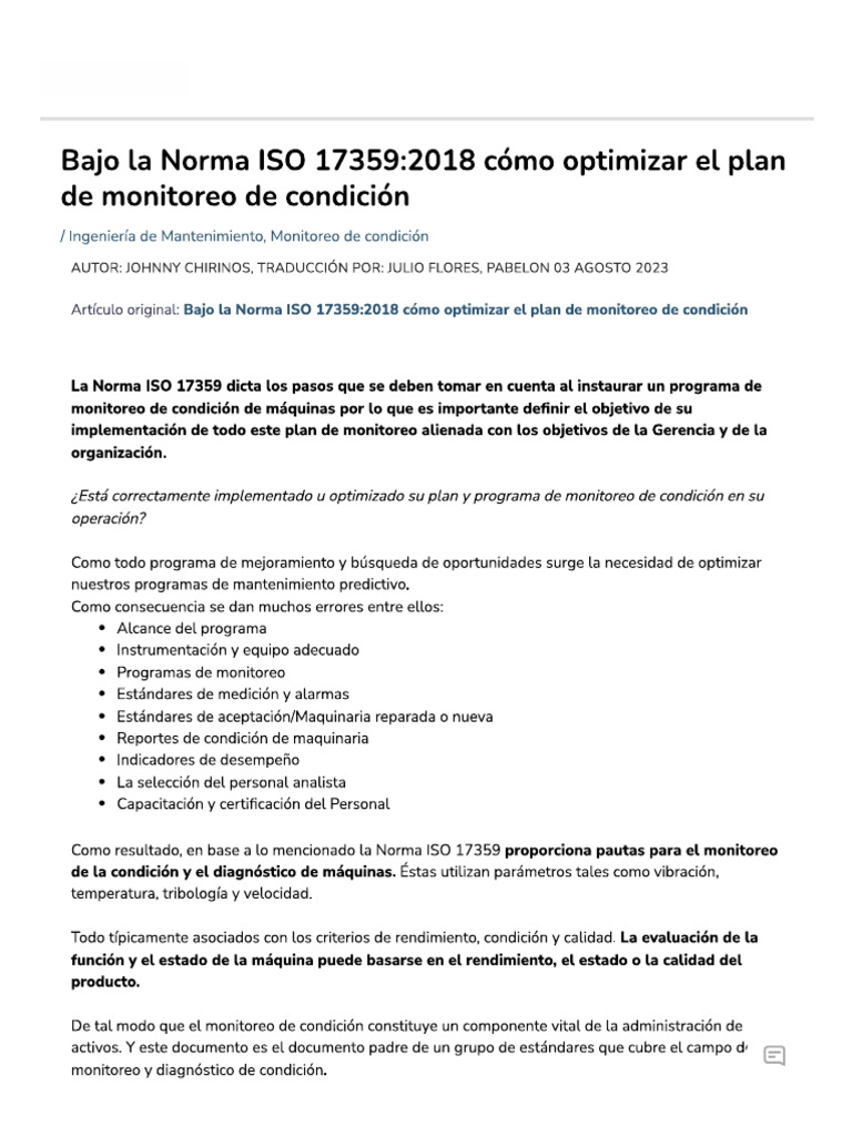 Iso 17359 - 2018 | PDF