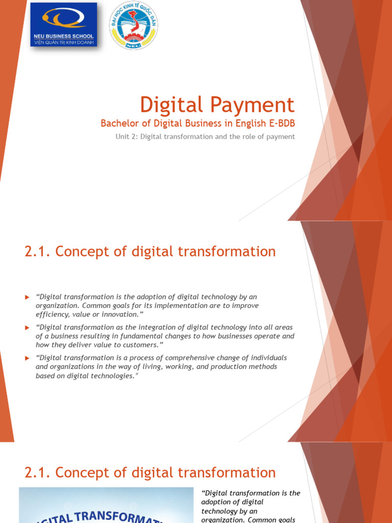 Digital Transformation and Payment Role | PDF | Online Shopping | Business
