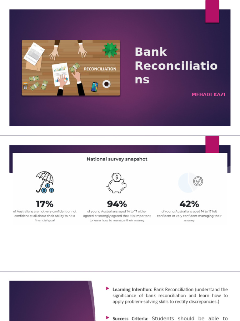 Bank Reconciliation Process Overview | PDF | Debits And Credits | Banks