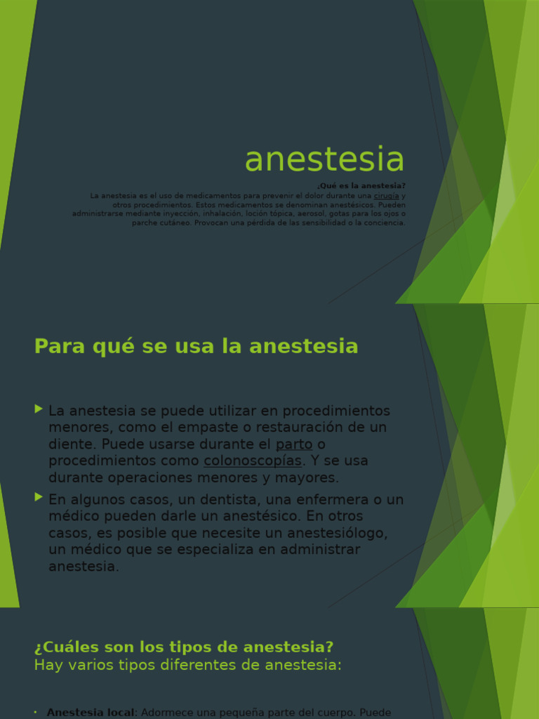 Anestesia | PDF | Anestesia | Nervio