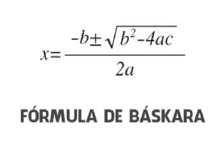 Fórmula de Báskara | PDF