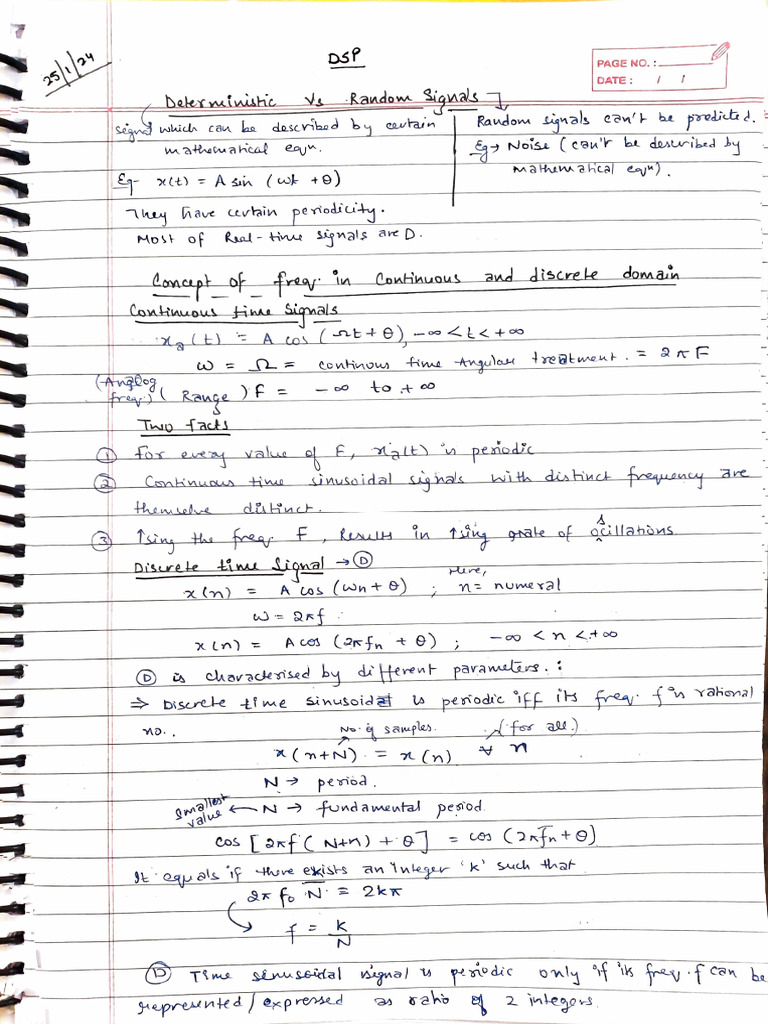 Discrete Time Signal Analysis Techniques | PDF