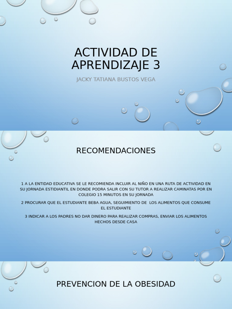 Actividad de Aprendizaje 3 | PDF