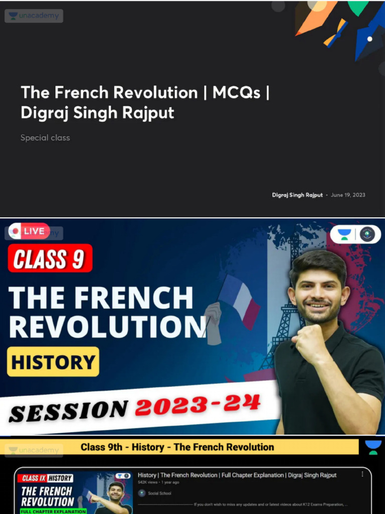 The French Revolution MCQs Digraj Singh Rajput No Anno | PDF