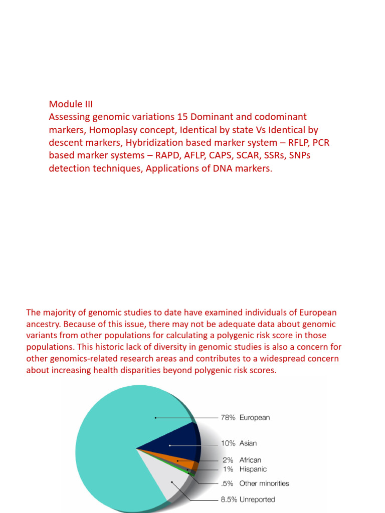 Genomic Variations and Marker Systems | PDF | Microsatellite | Single ...
