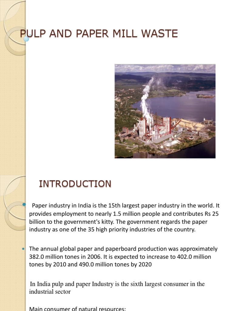 Pulp and Paper Mill Waste Overview | PDF | Pulp (Paper) | Paper