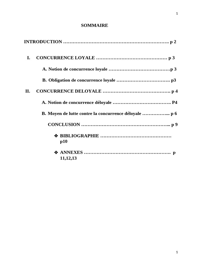 Concurrence Loyale et Déloyale en Droit OHADA | PDF | Commerce | Économie