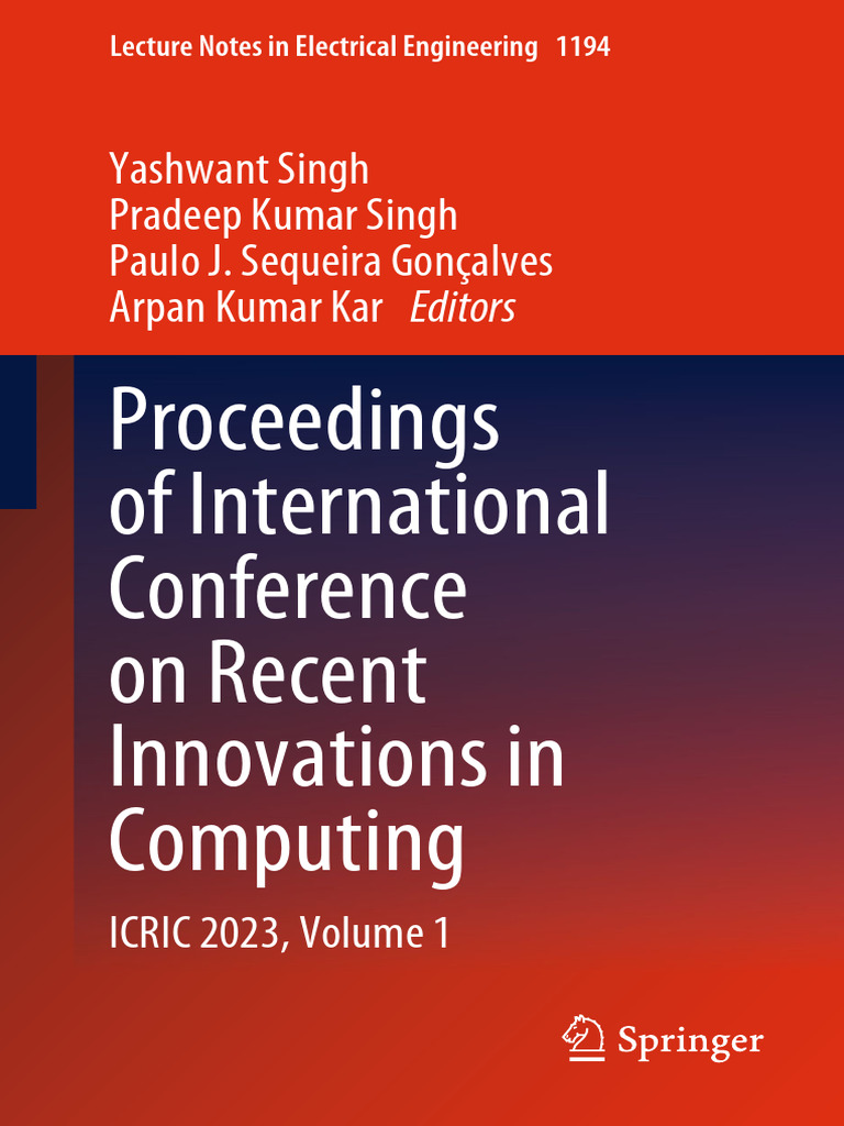 Proceedings of International Conference On Recent Innovations in ...