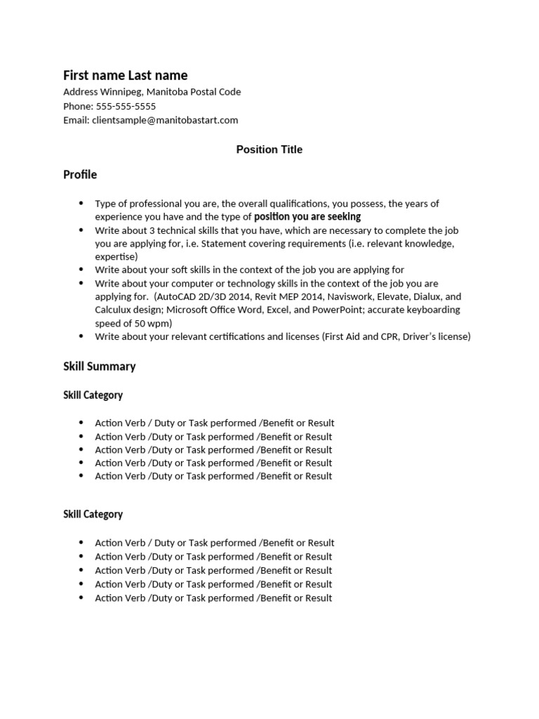 Professional Resume Template Guide | PDF | Computing
