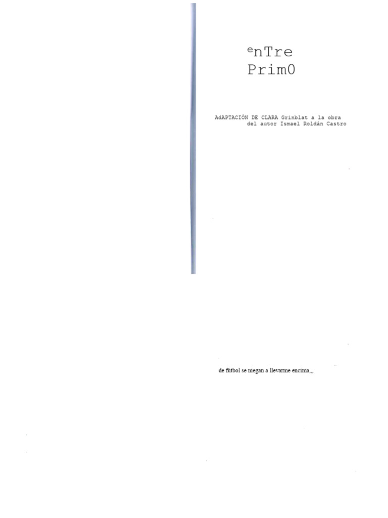 Dialogo Entre Primos Adapt | PDF