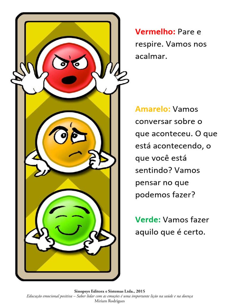 Semáforo das Emoções para Crianças | PDF