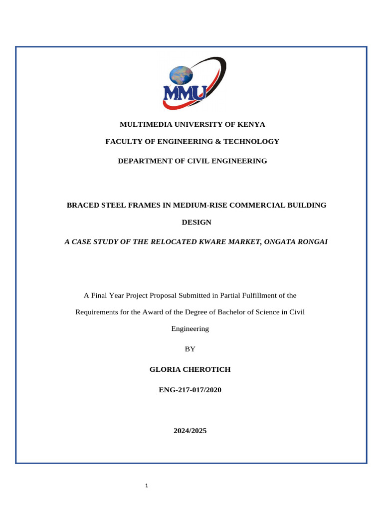 Final Proposal - Steel Frame - For Merge | PDF | Beam (Structure ...