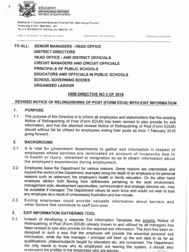 NEW EDU6 FORM pl1 | PDF