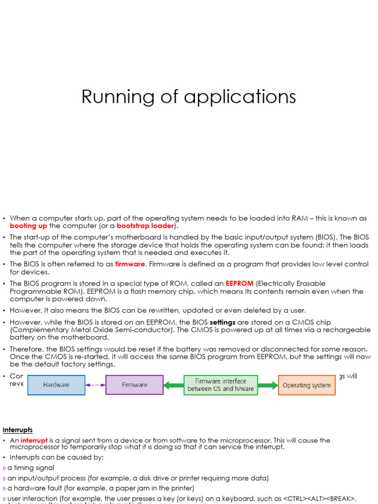 4.1.3 Running of Applications | PDF | Bios | Booting