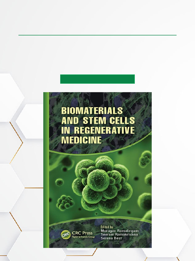 Biomaterials & Stem Cells in Regenerative Medicine | PDF | Tissue ...