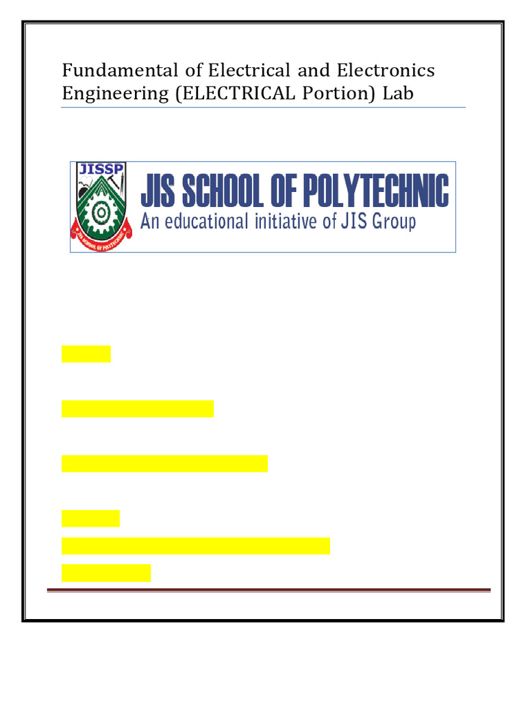 Feee (Electrical Portion) | PDF | Electrical Impedance | Electric Motor