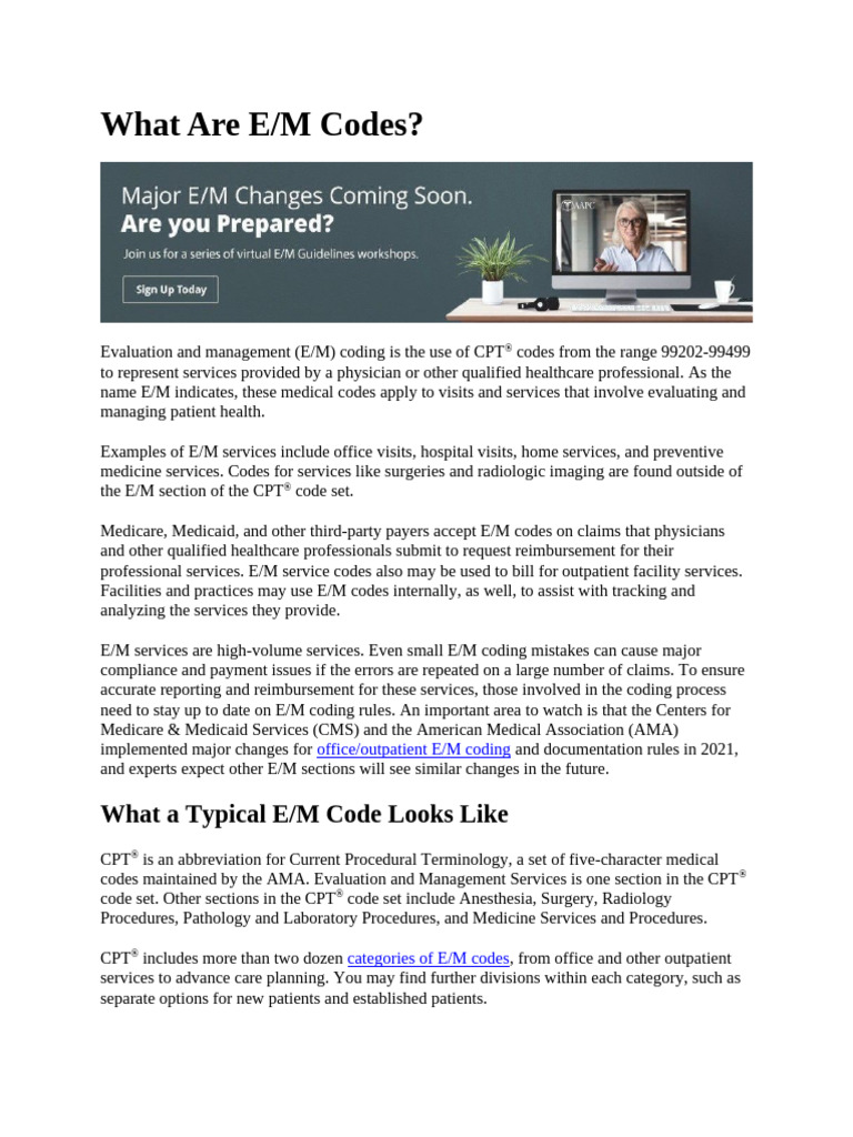 Understanding E/M Coding Basics | PDF | Patient | Hospital