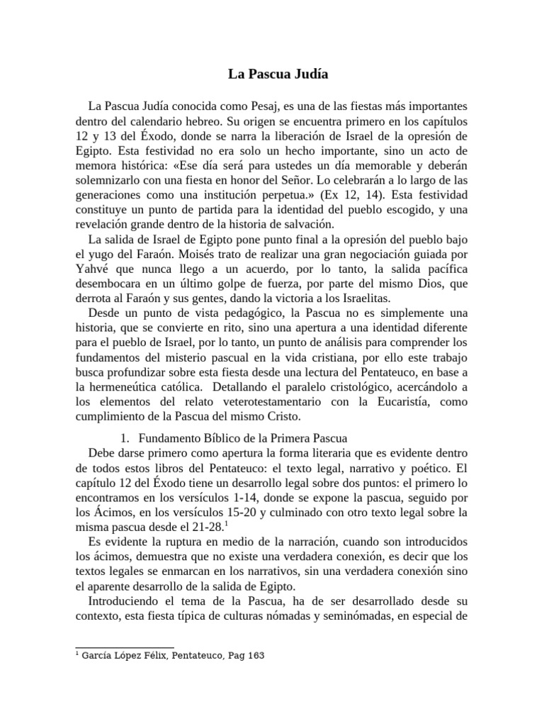 Significado y Ritos de la Pascua Judía | PDF | Pascua de Resurrección ...