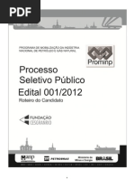 Edital 01-2012 - Prominp 6o Ciclo