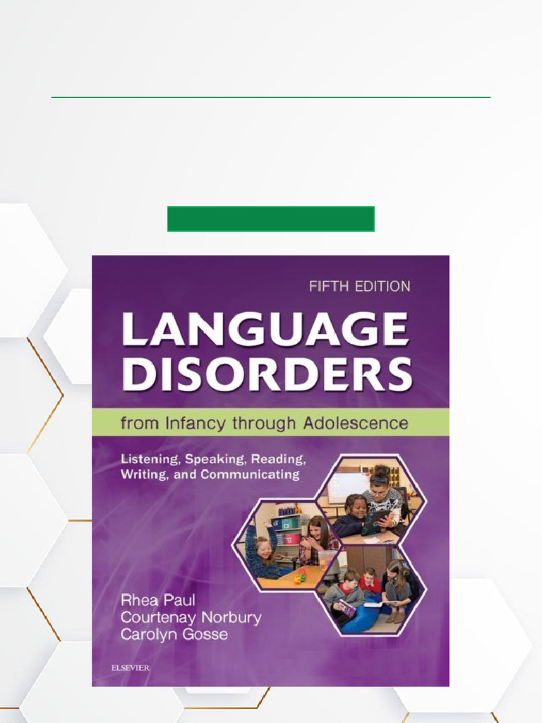 Language Disorders From Infancy Through Adolescence 5th Edition ISBN ...