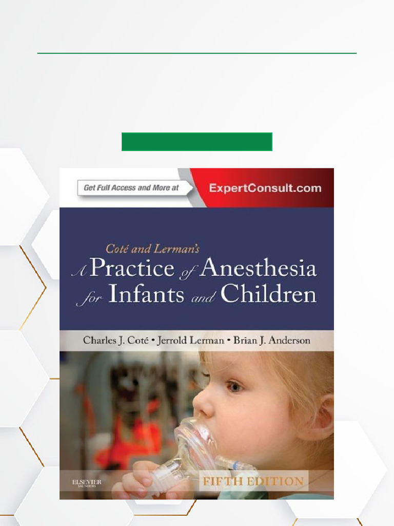 Pediatric Anesthesia Practice Guide | PDF | Anesthesia | Doctor Of Medicine
