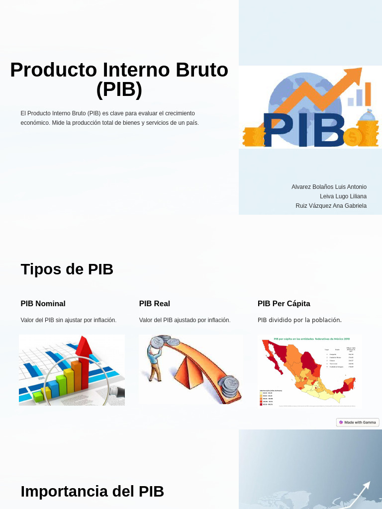 Producto Interno Bruto (PIB) | PDF