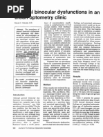 General Binocular Dysfunction in An Urban Optometry Clinic