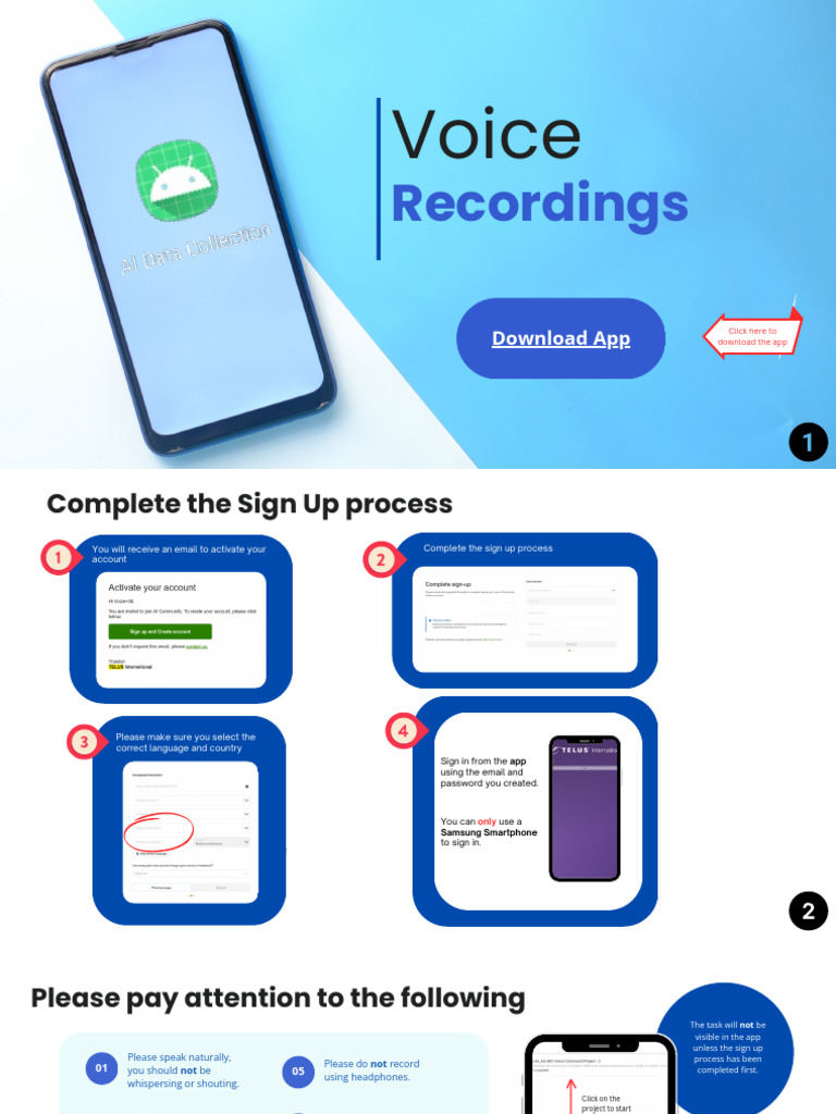 Samsung App Voice Recording Guide | PDF | Mobile App | Google Play