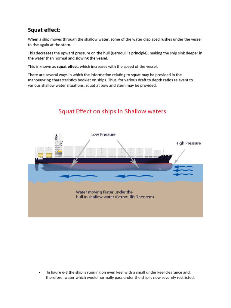 Understanding Ship Squat Effects in Shallow Water | PDF | Ships ...