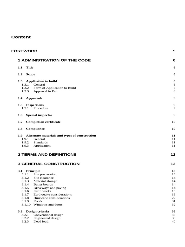 Small Building Code T&T | PDF | Framing (Construction) | Roof