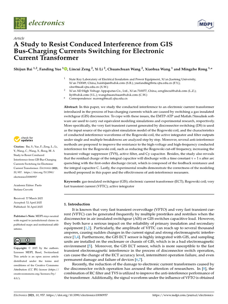 A Study To Resist Conduced Interference | PDF | Electric Power ...
