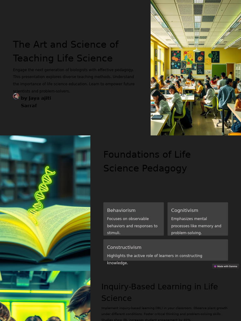 The Art and Science of Teaching Life Science | PDF | Learning ...