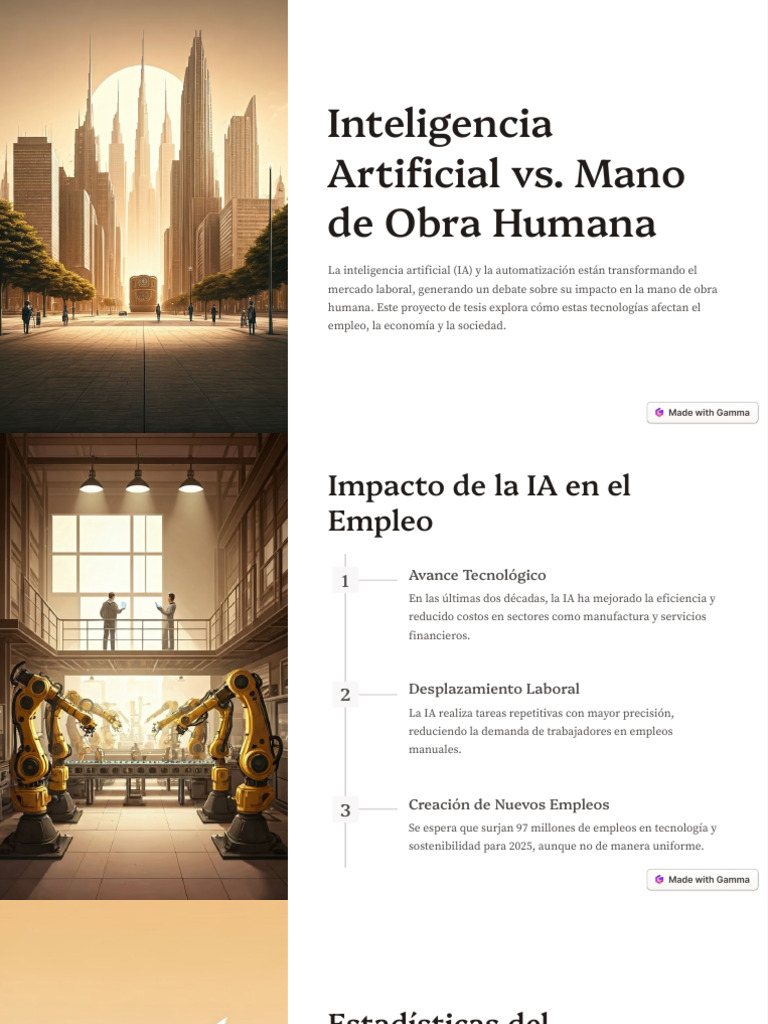 Impacto de la IA en el Empleo Humano | PDF | Inteligencia artificial ...
