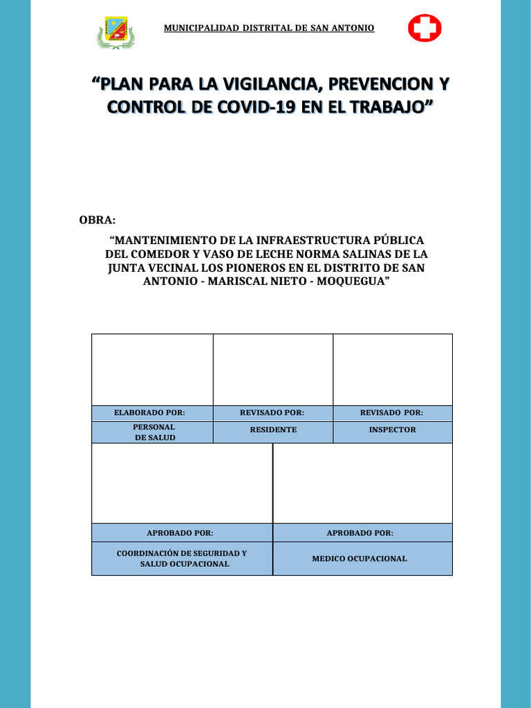 Plan Covid Mantenimiento Comedor | PDF | Seguridad y salud ocupacional ...