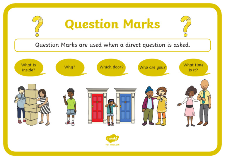 (426565) Questions Marks Punctuation Poster | PDF