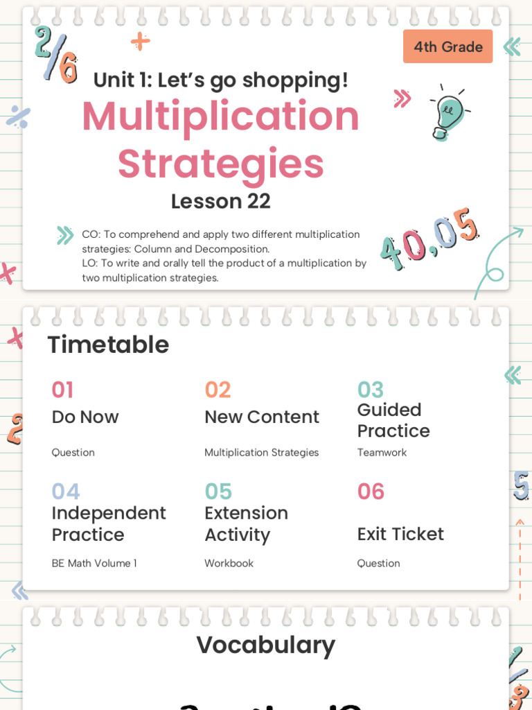 4th Grade Multiplication Strategies Guide | PDF | Mathematics | Arithmetic
