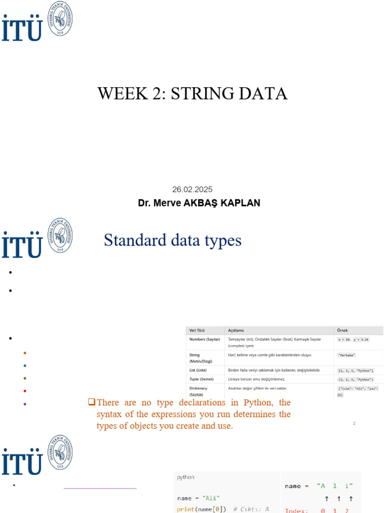 Day 2: Data Types & String Manipulation | PDF | Data Type | String ...
